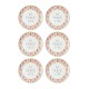 Ceramic Dessert Plate Set (6 Pieces) DVT0001 Pink Ceramic Dessert Plate Set (6 Pieces) DVT0001 Pink