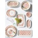 Ceramic Dessert Plate Set (6 Pieces) DVT0002 Pink Ceramic Dessert Plate Set (6 Pieces) DVT0002 Pink