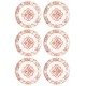 Service Plate Set (6 Pieces) DVT0003 Pink Service Plate Set (6 Pieces) DVT0003 Pink