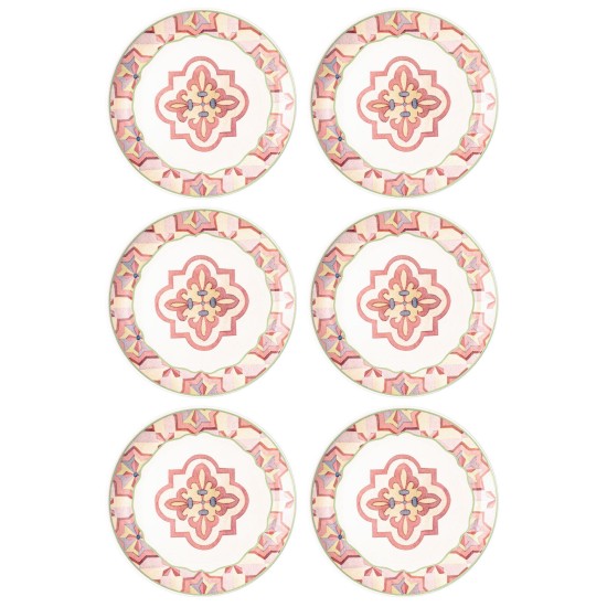 Service Plate Set (6 Pieces) DVT0003 Pink Service Plate Set (6 Pieces) DVT0003 Pink