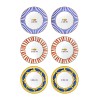 Ceramic Dessert Plate Set (6 Pieces) FSH0001 Blue