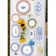 Ceramic Dessert Plate Set (6 Pieces) FSH0001 Blue