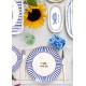 Service Plate Set (6 Pieces) FSH0002 Blue