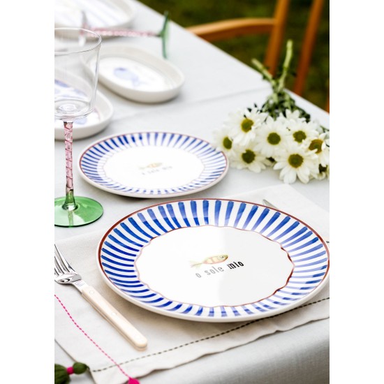 Service Plate Set (6 Pieces) FSH0002 Blue