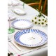 Service Plate Set (6 Pieces) FSH0002 Blue