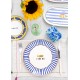 Service Plate Set (6 Pieces) FSH0002 Blue