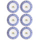 Service Plate Set (6 Pieces) FSH0002 Blue