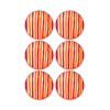 Ceramic Dessert Plate Set (6 Pieces) JOY0001 Orange