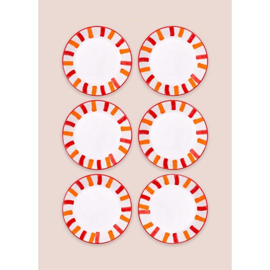 Service Plate Set (6 Pieces) JOY0007 Orange Service Plate Set (6 Pieces) JOY0007 Orange
