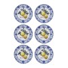 Ceramic Dessert Plate Set (6 Pieces) ODL0001 Yellow