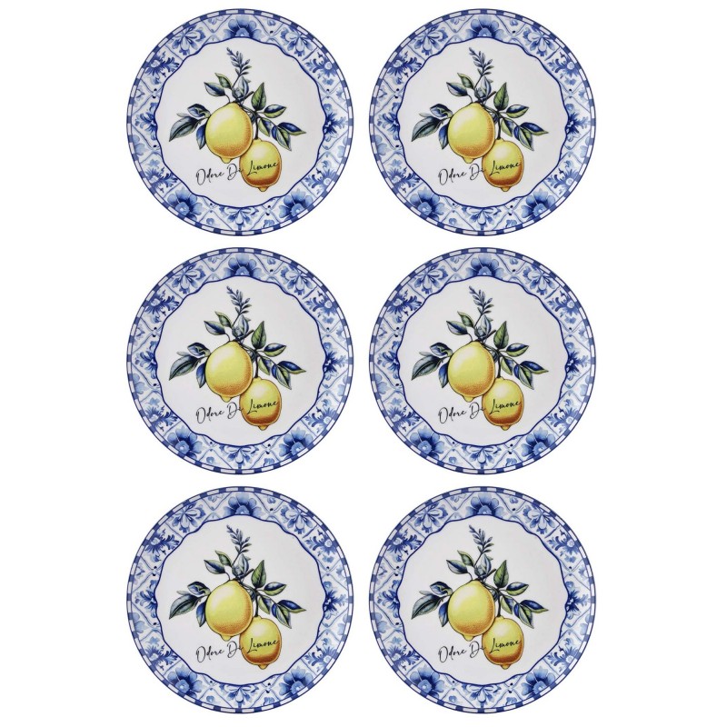 Service Plate Set (6 Pieces) ODL0003 Yellow