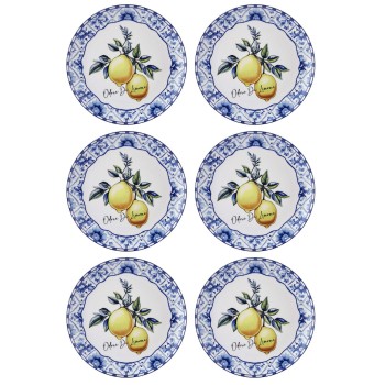 Service Plate Set (6 Pieces) ODL0003 Yellow