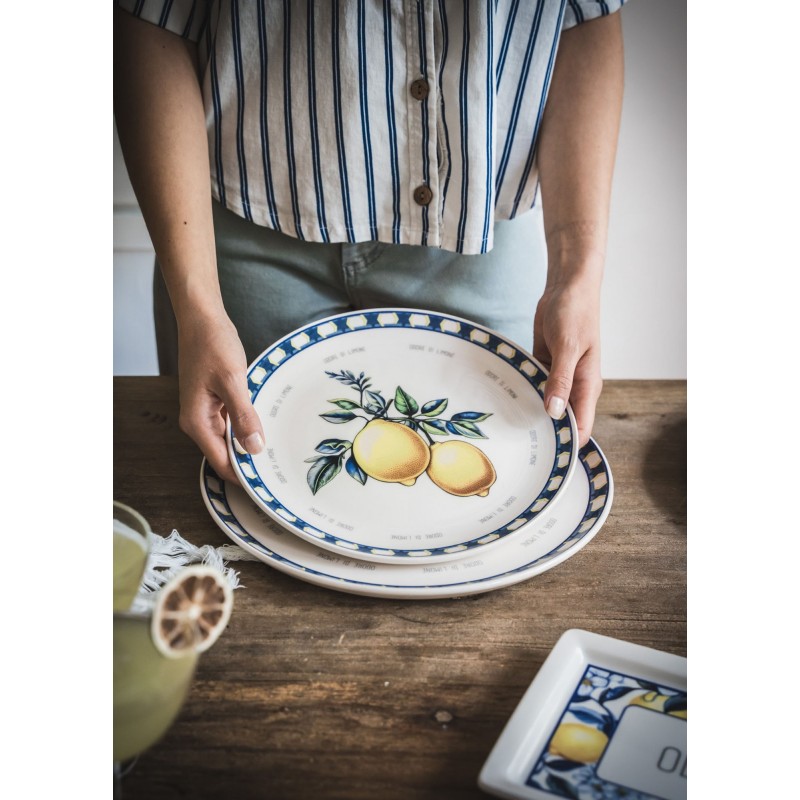 Service Plate Set (6 Pieces) ODL0004 Yellow