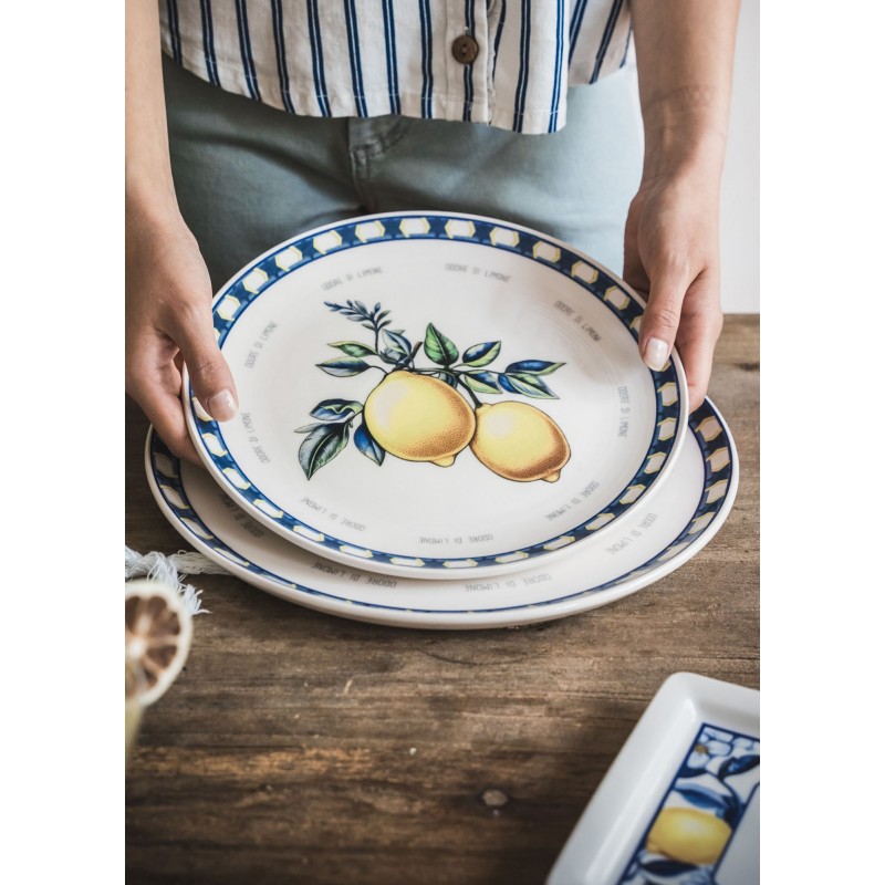 Service Plate Set (6 Pieces) ODL0004 Yellow