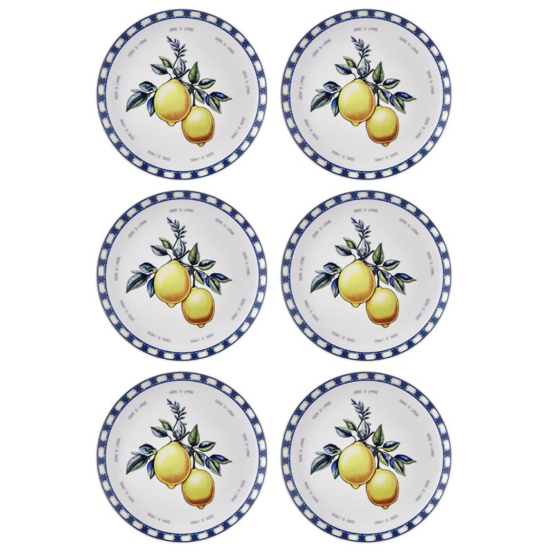 Service Plate Set (6 Pieces) ODL0004 Yellow