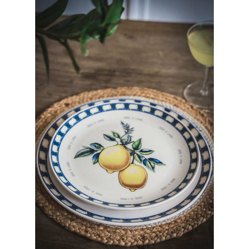 Service Plate Set (6 Pieces) ODL0004 Yellow