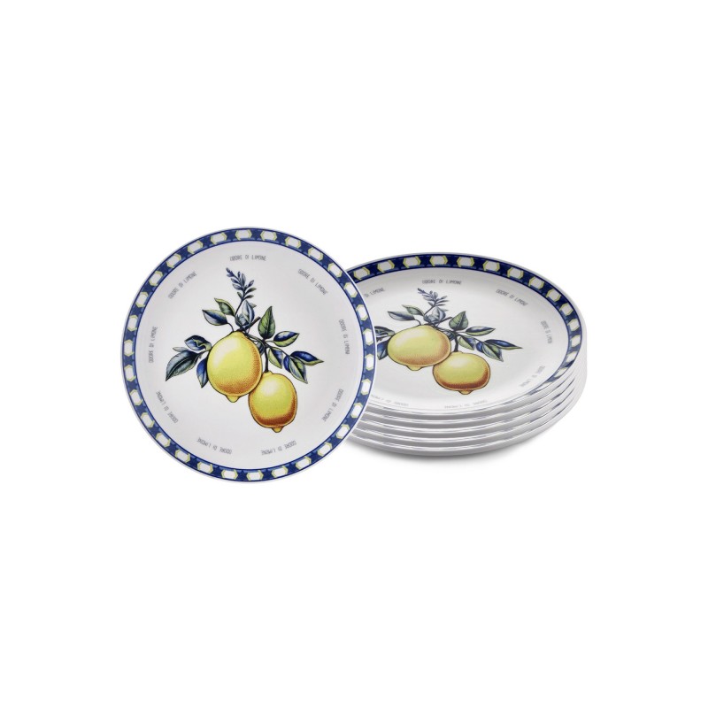Service Plate Set (6 Pieces) ODL0004 Yellow