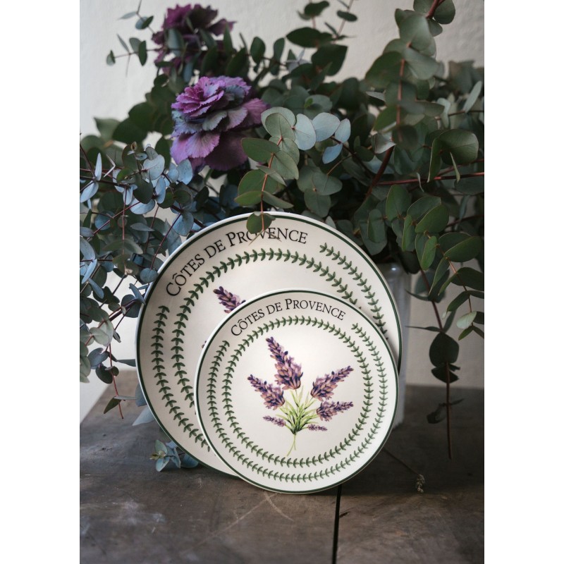 Ceramic Dessert Plate Set (6 Pieces) PRC0002 Lilac