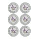Ceramic Dessert Plate Set (6 Pieces) PRC0002 Lilac