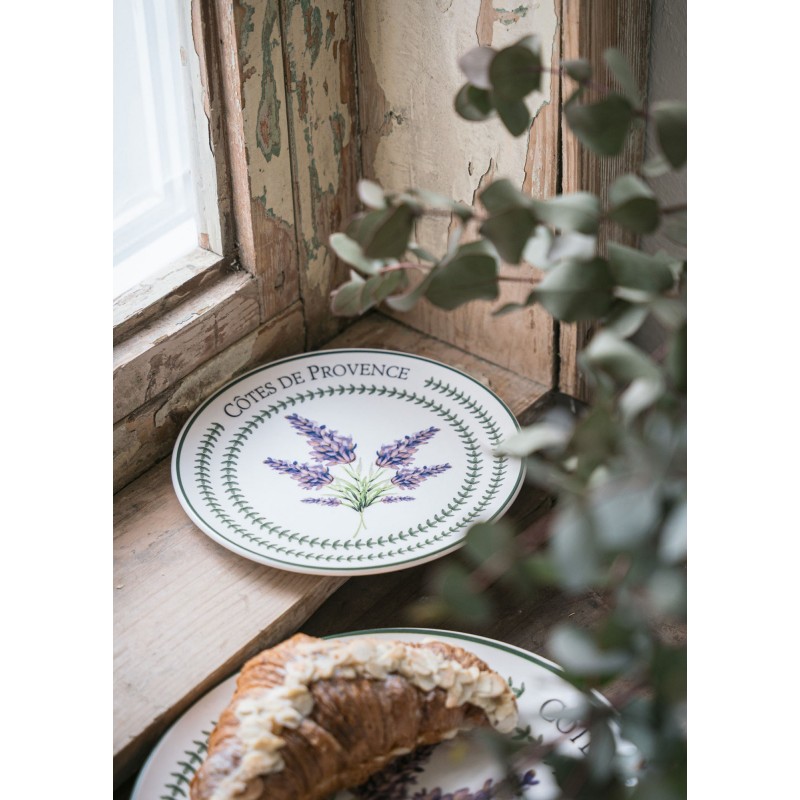 Ceramic Dessert Plate Set (6 Pieces) PRC0002 Lilac