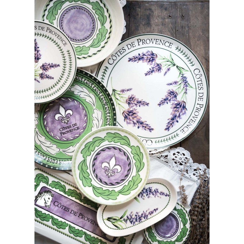 Ceramic Dessert Plate Set (6 Pieces) PRC0002 Lilac
