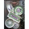 Ceramic Dessert Plate Set (6 Pieces) PRC0002 Lilac