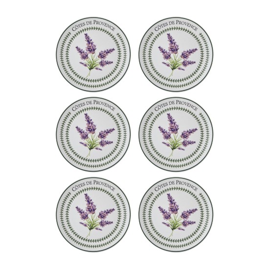 Ceramic Dessert Plate Set (6 Pieces) PRC0002 Lilac