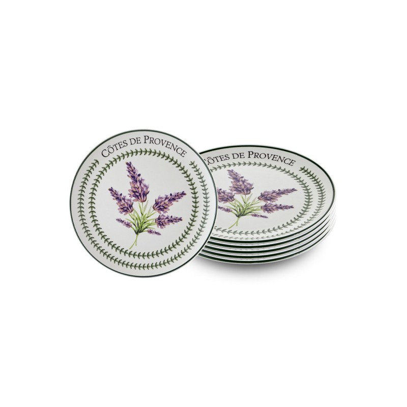 Service Plate Set (6 Pieces) PRC0004 Lilac