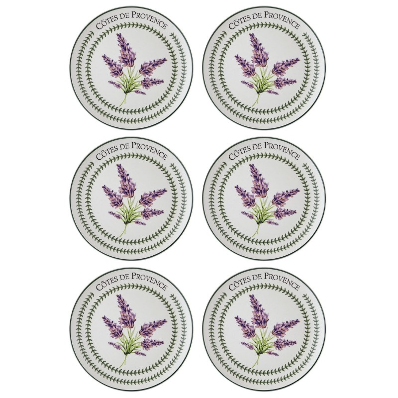 Service Plate Set (6 Pieces) PRC0004 Lilac
