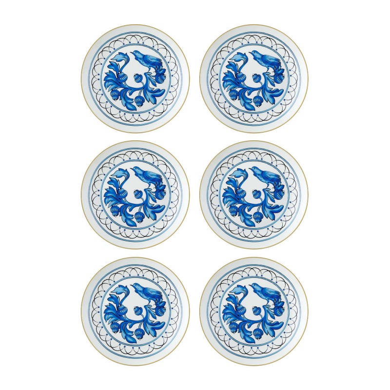 Dessert Plate Set (6 Pieces) DNR0051 Multicolor