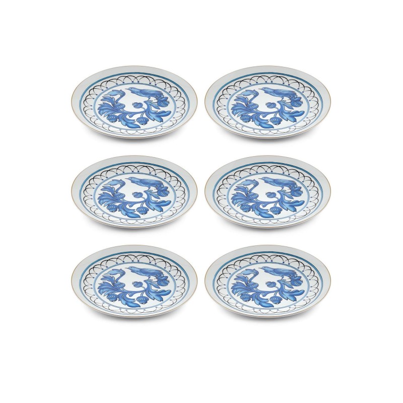 Dessert Plate Set (6 Pieces) DNR0051 Multicolor