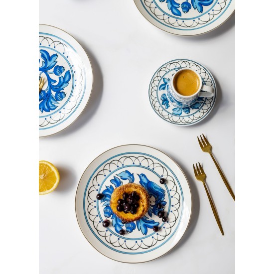 Dessert Plate Set (6 Pieces) DNR0051 Multicolor Dessert Plate Set (6 Pieces) DNR0051 Multicolor