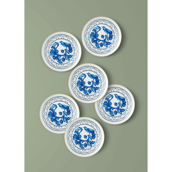 Dessert Plate Set (6 Pieces) DNR0051 Multicolor Dessert Plate Set (6 Pieces) DNR0051 Multicolor