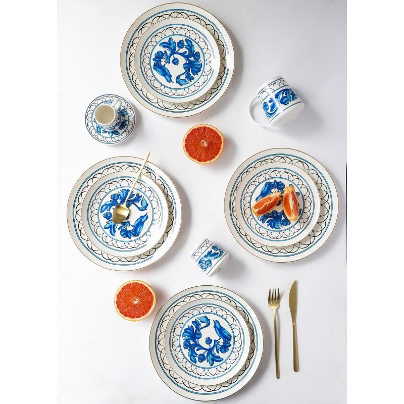 Service Plate Set (6 Pieces) DNR0052 Multicolor