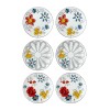 Dessert Plate Set (6 Pieces) DNR0053 Multicolor