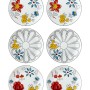 Dessert Plate Set (6 Pieces) DNR0053 Multicolor
