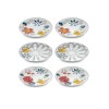 Dessert Plate Set (6 Pieces) DNR0053 Multicolor