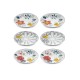 Dessert Plate Set (6 Pieces) DNR0053 Multicolor Dessert Plate Set (6 Pieces) DNR0053 Multicolor