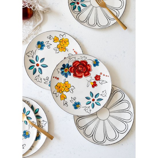 Dessert Plate Set (6 Pieces) DNR0053 Multicolor Dessert Plate Set (6 Pieces) DNR0053 Multicolor