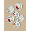 Dessert Plate Set (6 Pieces) DNR0053 Multicolor