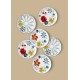 Dessert Plate Set (6 Pieces) DNR0053 Multicolor Dessert Plate Set (6 Pieces) DNR0053 Multicolor