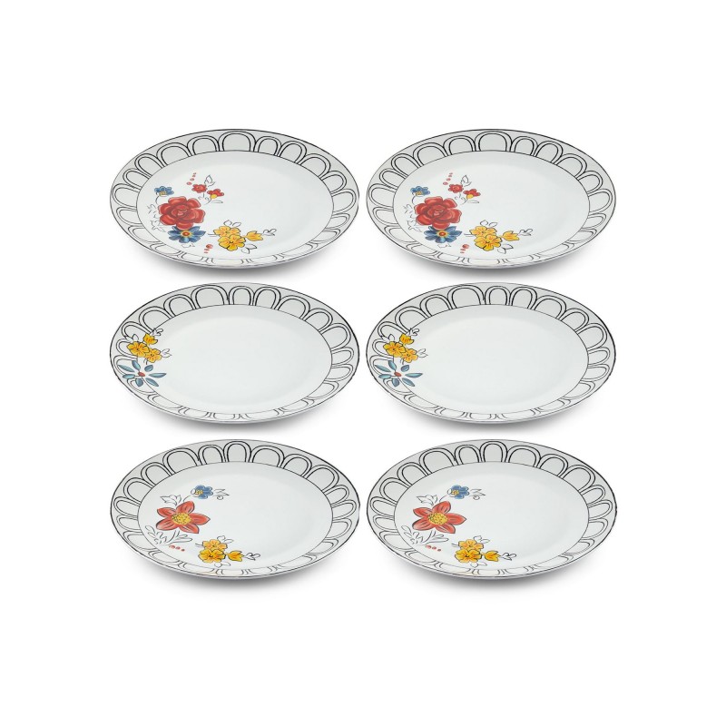 Service Plate Set (6 Pieces) DNR0054 Multicolor