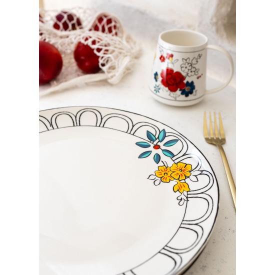 Service Plate Set (6 Pieces) DNR0054 Multicolor Service Plate Set (6 Pieces) DNR0054 Multicolor