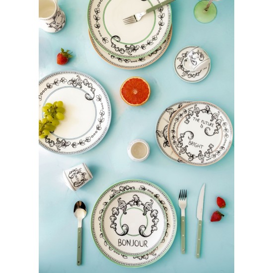 Dessert Plate Set (6 Pieces) DNR0055 Multicolor Dessert Plate Set (6 Pieces) DNR0055 Multicolor