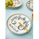 Dessert Plate Set (6 Pieces) DNR0055 Multicolor Dessert Plate Set (6 Pieces) DNR0055 Multicolor