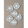 Dessert Plate Set (6 Pieces) DNR0055 Multicolor