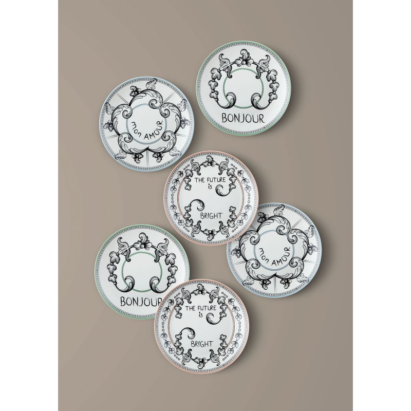 Dessert Plate Set (6 Pieces) DNR0055 Multicolor