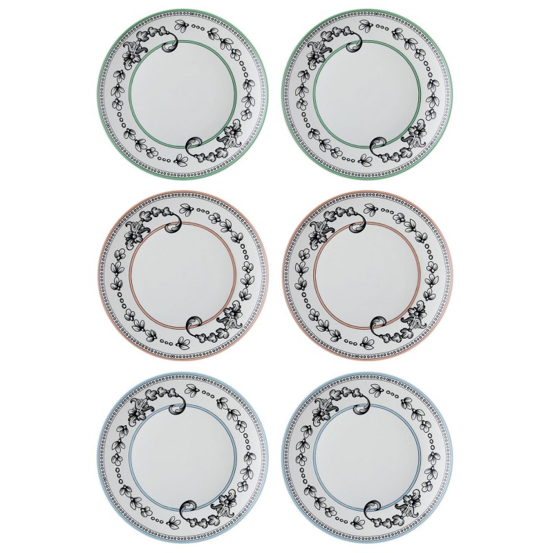 Service Plate Set (6 Pieces) DNR0056 Multicolor