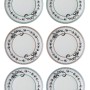 Service Plate Set (6 Pieces) DNR0056 Multicolor