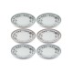 Service Plate Set (6 Pieces) DNR0056 Multicolor Service Plate Set (6 Pieces) DNR0056 Multicolor
